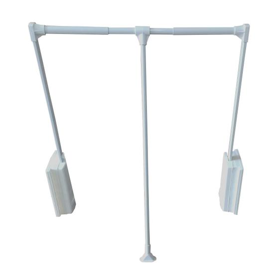 Imagem de Cabideiro Basculante Extensível P Branco 60cm a 83cm 12kg