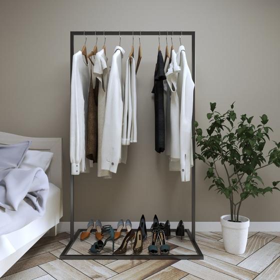 Imagem de Cabideiro De Qualidade Camisas P/ Chão Camisas Bermudas Quarto