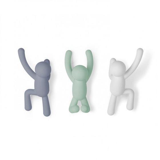 Imagem de Cabideiro / Ganchos de Parede Buddy (3 un) Colorido - Umbra