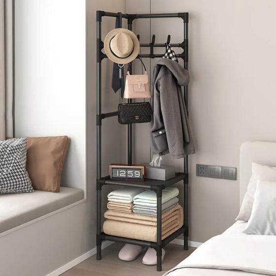 Cabideiro Guarda Roupa Arara Organizador Closet Canto Menor preço em Cabideiro Guarda Roupa Arara Organizador Closet Canto