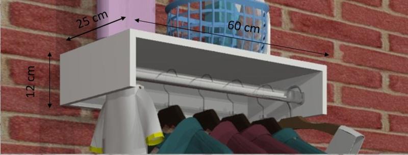 Cabideiro Parede Arara Porta Roupas Closet, Quarto parede Mdf é ruim? Cabideiro Parede Arara Porta Roupas Closet, Quarto parede Mdf é boa?