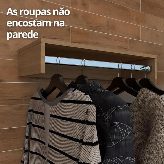 Imagem de Cabideiro Porta Roupas Aereo 60 cm 100% Mdf