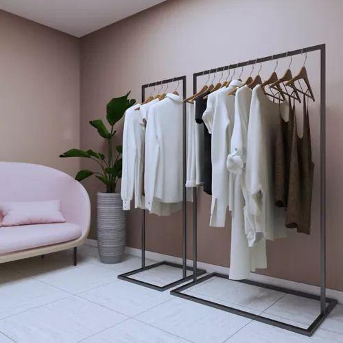 Cabideiro Roupeiro P/ Chão 2 Peças Roupas Penduradas Closet Menor preço em Cabideiro Roupeiro P/ Chão 2 Peças Roupas Penduradas Closet