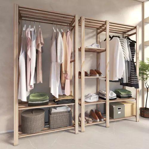 Imagem de Cabideiros Para Roupas E Calçados Design Arara Dupla Combo