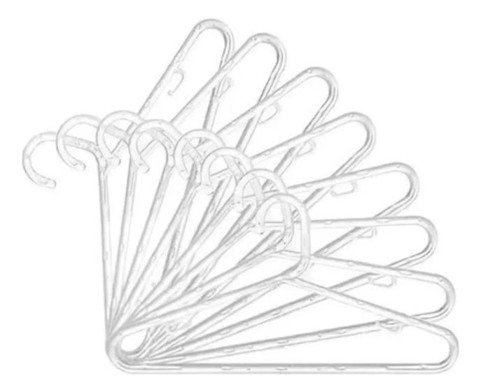 Cabides De Roupa Acrilico Adulto Transparente 50 Uni Menor preço em Cabides De Roupa Acrilico Adulto Transparente 50 Uni