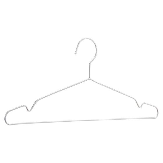 Imagem de Cabides para roupas Amazon Basics em aço inoxidável, pacote com 50