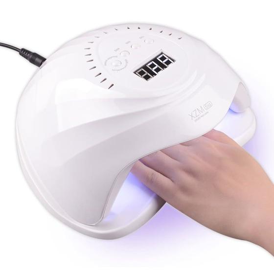 Imagem de Cabine de Unha Led UV XZM 5xs Branca Para Unhas de Gel