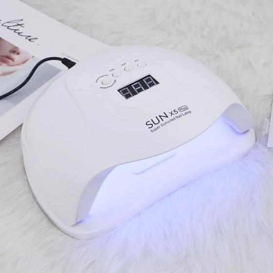 Cabine Unha Gel Estufa Manicure Sun 80w Led Seca Esmalte Comum Acrigel ...