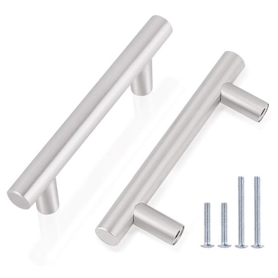 Imagem de Cabinet Pulls Gobrico T Bar Style 76 mm, centro de furos, pacote com 30