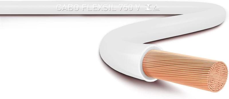 Imagem de Cabinho flex 6.0mm branco rl100mt sil