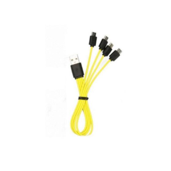 Imagem de Cabo 1 USB 4 MicroUSB para carga