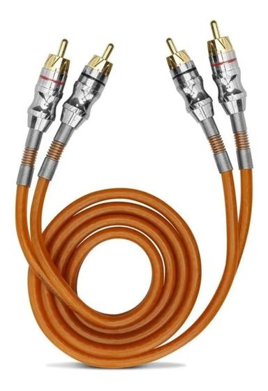 Imagem de Cabo 2+2 RCA 1m Flexivel Laranja Kx3 Profissional