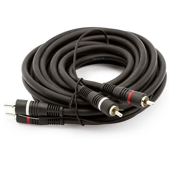 Imagem de Cabo 2+2 RCA Profissional com Fio Terra - 3 Metros