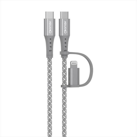 Imagem de Cabo 2 em 1 USB-C para Lightning 1,5m LC21GR Geonav