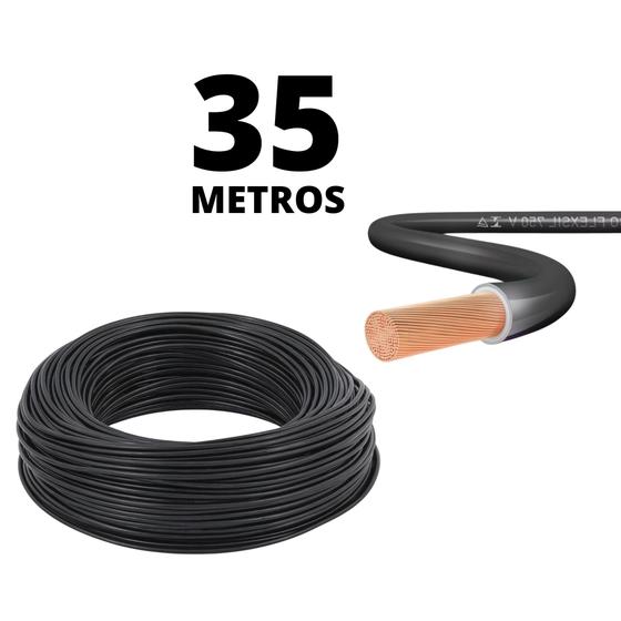 Imagem de Cabo 2,5mm Com Selo Do Inmetro Para Elétrica Com 35 Metros preto