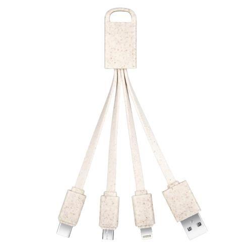 Imagem de Cabo 3 Em 1 USB C Lightning Micro USB V8 2 Amper Crú