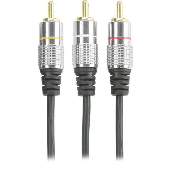 Imagem de Cabo 3RCA X 3RCA Metal 5m Storm