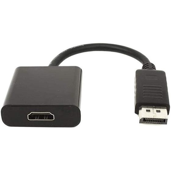 Imagem de Cabo Adaptador Conversor DisplayPort para HDMI - 15cm (DisplayPort M X HDMI F)