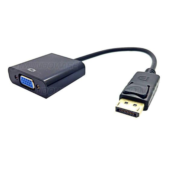 Imagem de Cabo Adaptador Conversor Displayport Para VGA para Notebok PC Monitor Projetor JC-CB-DVGA 621