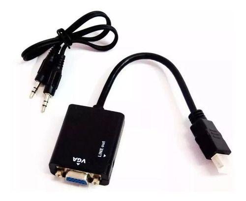 Imagem de Cabo Adaptador Conversor Hdmi Para Vga Com Saída P2 Áudio