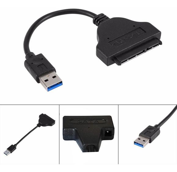 Cabo Adaptador Conversor Usb 3.0 Para Hdd Ssd Sata 2.5 3.5 Menor preço em Cabo Adaptador Conversor Usb 3.0 Para Hdd Ssd Sata 2.5 3.5