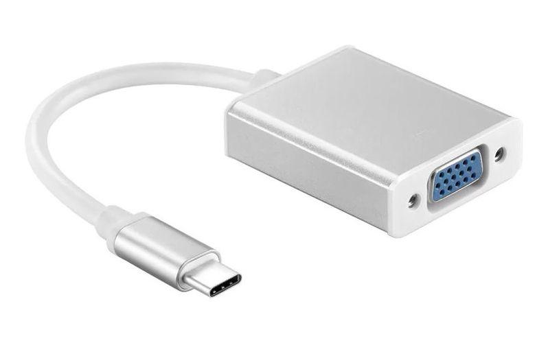 Cabo Adaptador Conversor Usb-c 3.1 Type-c Para Vga - Genérica Imagem de Cabo Adaptador Conversor Usb-c 3.1 Type-c Para Vga