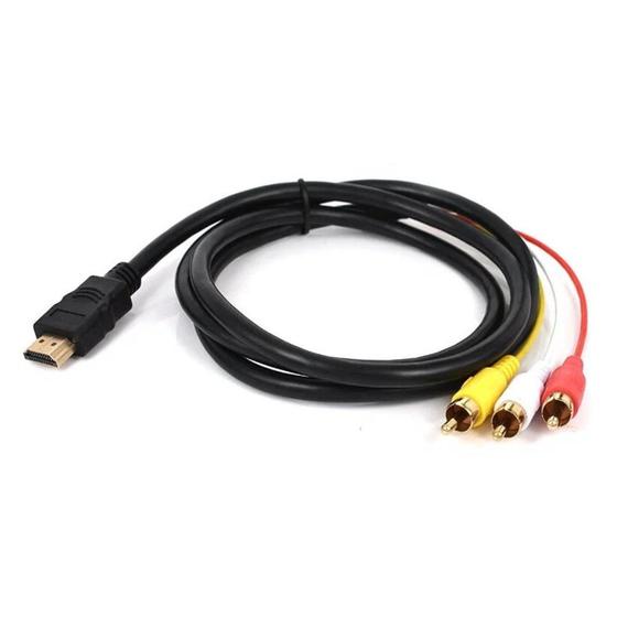 Imagem de Cabo Adaptador de Áudio e Vídeo HDMI para AV 1,5m