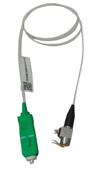 Imagem de Cabo adaptador de fibra óptica com conector preto/verde
