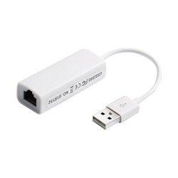 Imagem de Cabo Adaptador De Rede Usb 2.0 Para Rj45 10/100 Ethernet branco 4064