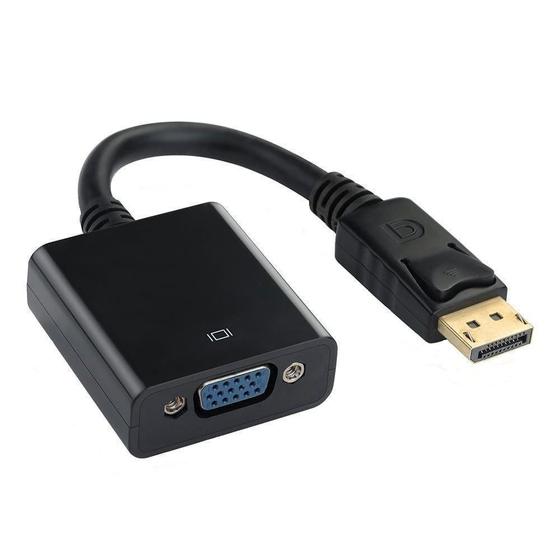 Cabo Adaptador DisplayPort Macho X Vga Fêmea Menor preço em Cabo Adaptador DisplayPort Macho X Vga Fêmea