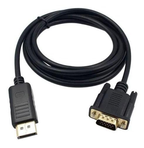 Cabo Adaptador Displayport Macho X Vga Macho 1.8m Menor preço em Cabo Adaptador Displayport Macho X Vga Macho 1.8m
