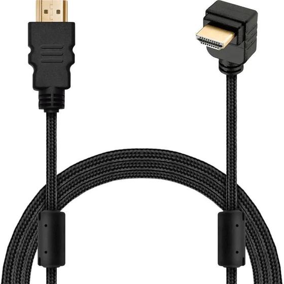 Imagem de Cabo Adaptador Hdmi 90 Graus X Hdmi 3M - Gb51176