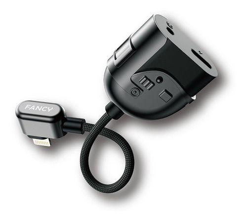 Imagem de Cabo Adaptador Lightning Fone P2 Com Entrada Carregador