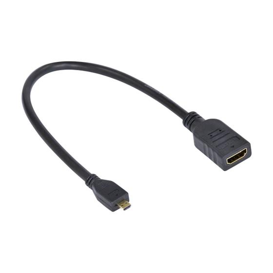 Imagem de Cabo Adaptador Micro Hdmi X Hdmi Fêmea 30cm Amchf-30