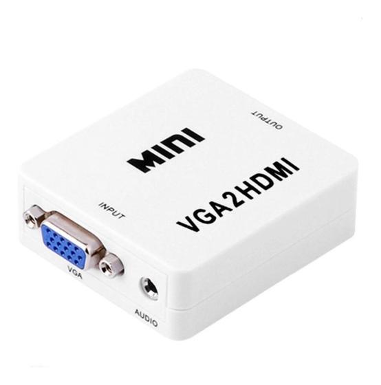 Imagem de Cabo Adaptador Mini Conversor Vga Para Hdmi Com Áudio/vídeo