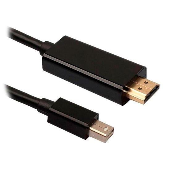 Cabo Adaptador Mini Displayport M x HDMI M 1,8m Preto ou branco 4K Ultra Menor preço em Cabo Adaptador Mini Displayport M x HDMI M 1,8m Preto ou branco 4K Ultra