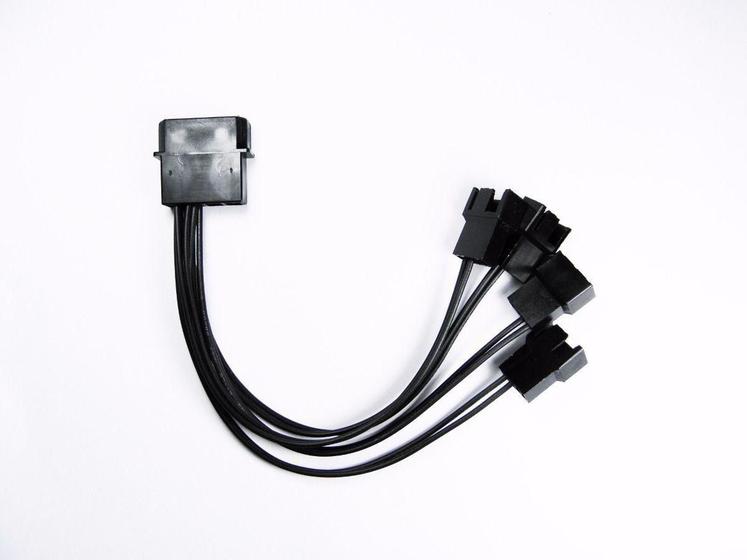Cabo Adaptador Multi Fan 4 Coolers Fan 4 X 3 ou 4 Pinos 12v Menor preço em Cabo Adaptador Multi Fan 4 Coolers Fan 4 X 3 ou 4 Pinos 12v