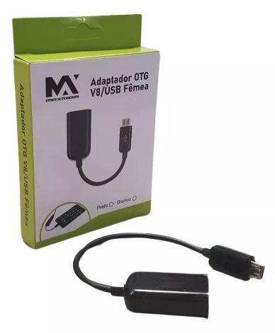 Imagem de Cabo Adaptador OTG V8/USB Maxmidia MAX-V8OTG