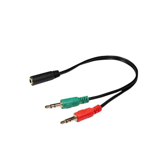 Imagem de Cabo Adaptador P2 Fêmea x 2 P2 Macho Headset Para Fone de Ouvido - XC-ADP-21 - X-Cell