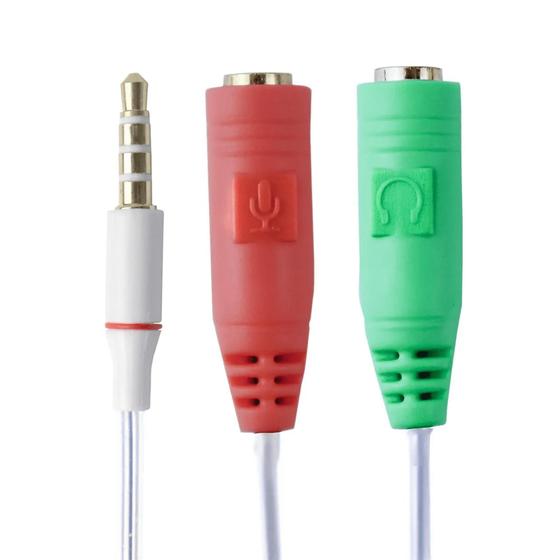 Imagem de Cabo Adaptador P3 Macho X 2 P2 Fêmea Fone Microfone P3XP220CM