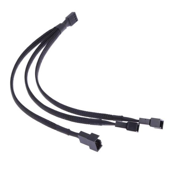 Imagem de Cabo Adaptador PWM Cooler Fan 4 Pinos 3 Saidas, 25CM - Alloy