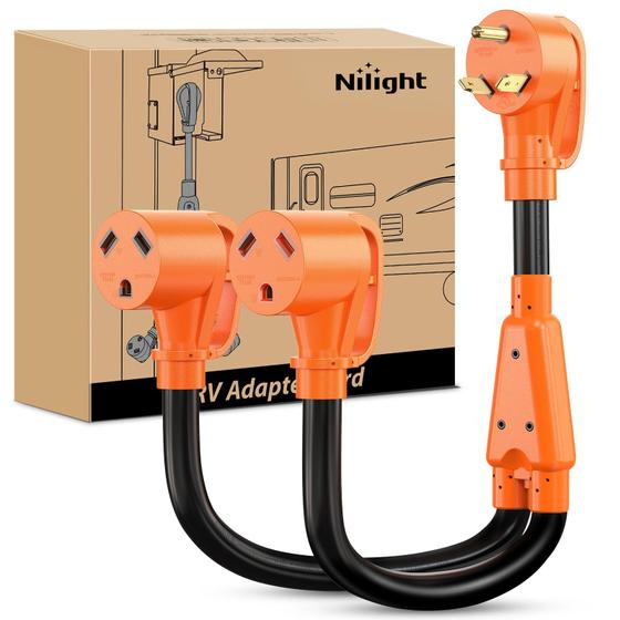 Imagem de Cabo Adaptador RV Y Splitter Nilight 30A com Cabo 10 AWG