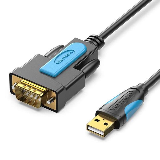 Imagem de Cabo Adaptador Serial USB 2.0 para RS232 DB9 3m Vention
