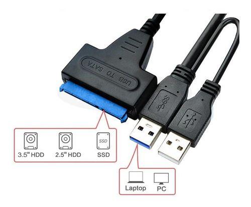 Imagem de Cabo Adaptador Usb 3.0 Para Sata Hd 2.5 e 3.5 FY-774