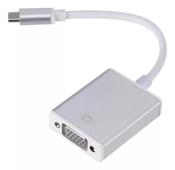 Imagem de Cabo adaptador usb-c para vga  femea 15 centimetros