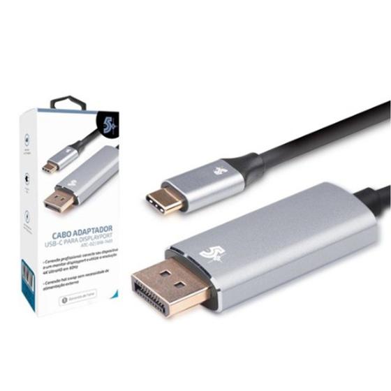 Imagem de Cabo Adaptador Usb Type-C x Displayport Macho Alta