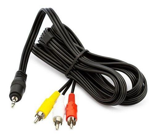 Imagem de Cabo Áudio Auxiliar P2 3rca Para Dvd Celular P2 Tv Tubo 1,5m