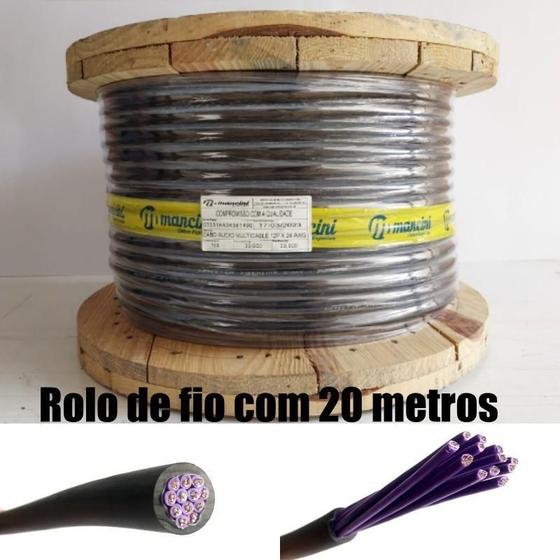 Imagem de Cabo Áudio Multicabos 12P X 24Awg Mancini - 20 Metros