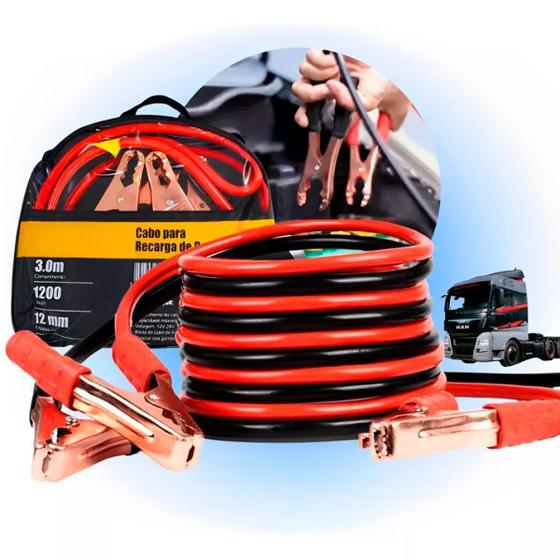 Imagem de Cabo Auxiliar Bateria 1200Amp Para Caminhão