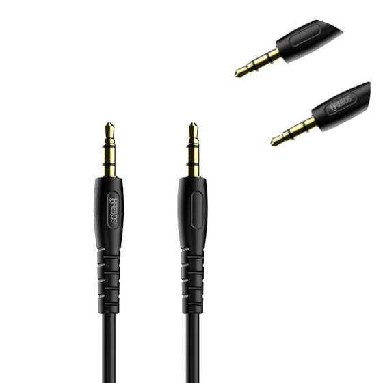 Imagem de Cabo auxiliar p2 x p2 audio som headset instrumento musica
